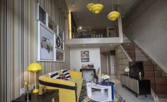 北京裝修案例54平米英倫風(fēng)小復(fù)式